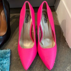 Hot pink heels